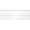 Mexen Orio bathroom cabinet 140 cm with Vela washbasin, 2 drawers, white gloss - 91A10-14047-2-BFF00-W23M00