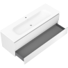 Mexen Orio meuble de salle de bains 140 cm avec lavabo Vela, 2 tiroirs, blanc mat - 91A10-14047-2-BFF01-W23M01