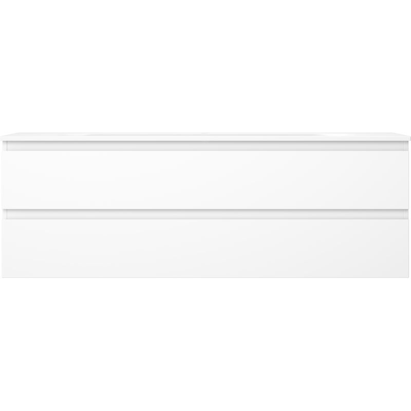 Mexen Orio armário de casa de banho 140 cm com lavatório Vela, 2 gavetas, branco mate - 91A10-14047-2-BFF01-W23M01