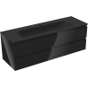 Mexen Orio bathroom cabinet 140 cm with Vela washbasin, 2 drawers, black gloss/black matte - 91A10-14047-2-BFF70-W23M71