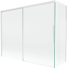 Mexen Rox parawan nawannowy 2-skrzydłowy rozsuwany 190 + 80 x 150 cm, transparent, biały - 8C9-190-080-20-00