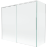 Mexen Rox Duschabtrennung 2-flügelig verschiebbar 180 + 90 x 150 cm, transparent, weiß - 8C9-180-090-20-00