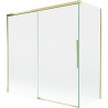 Mexen Rox 2-wing sliding shower screen 160 + 70 x 150 cm, transparent, gold - 8C9-160-070-50-00
