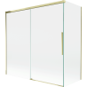 Mexen Rox parawan nawannowy 2-skrzydłowy rozsuwany 160 + 70 x 150 cm, transparent, złoty - 8C9-160-070-50-00