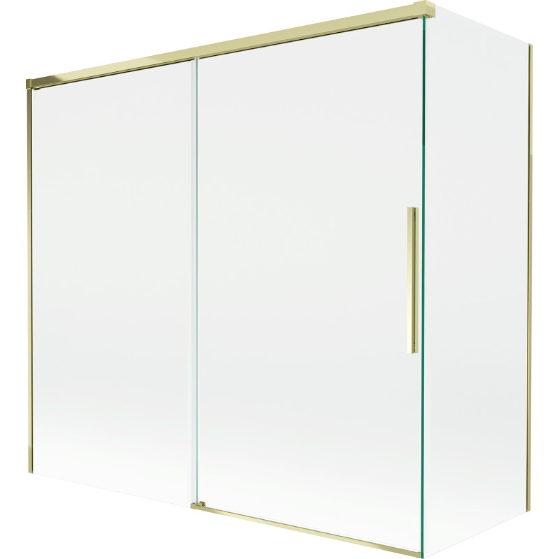 Mexen Rox kaheastmeline liuguks vannil 170 + 70 x 150 cm, läbipaistev, kuldne - 8C9-170-070-50-00