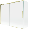 Mexen Rox Duschabtrennung, 2-flügelig, verschiebbar, 190 + 80 x 150 cm, transparent, golden - 8C9-190-080-50-00