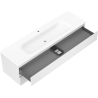 Mexen Orio meuble de salle de bains 160 cm avec lavabo Vela, 2 tiroirs, blanc mat - 91A10-16047-2-BFF01-W23M01