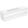 Mexen Orio badkamerkast 160 cm met wastafel Vela, 2 laden, wit mat - 91A10-16047-2-BFF01-W23M01