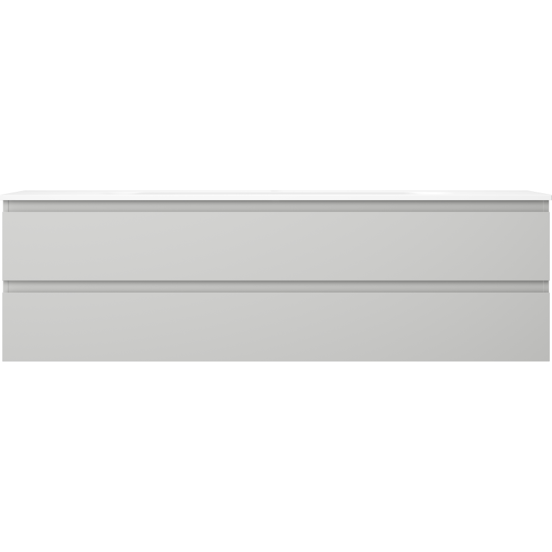 Mexen Orio mueble de baño 160 cm con lavabo Vela, 2 cajones, gris mate/blanco mate - 91A10-16047-2-BFF62-W23M01