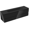 Mexen Orio meuble de salle de bain 160 cm avec lavabo Vela, 2 tiroirs, brillant noir/mat noir - 91A10-16047-2-BFF70-W23M71