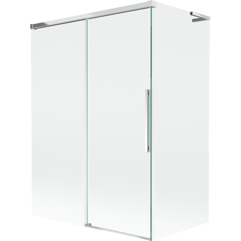 Mexen Rox L parawan nawannowy 2-skrzydłowy rozsuwany 120 + 70 x 150 cm, transparent, chrom - 8C9L-120-070-01-00