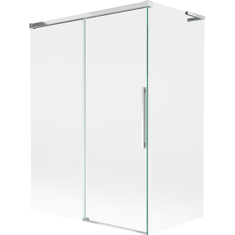 Mexen Rox L vannipaneeli 2-osaline liigutatav 120 + 70 x 150 cm, läbipaistev, kroom - 8C9L-120-070-01-00