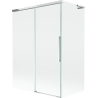 Mexen Rox L badwand 2-delig schuifbaar 120 + 70 x 150 cm, transparant, chroom - 8C9L-120-070-01-00