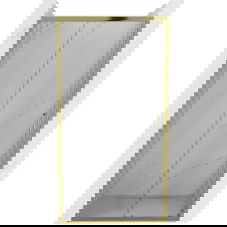 Mexen Apia drsna vrata za tuširanje 150 cm, prozorna, zlata - 845-150-000-50-00