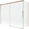 Mexen Rox badwand twee-delige schuif 190 + 80 x 150 cm, transparant, roze goud - 8C9-190-080-60-00