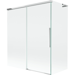 Mexen Rox L divisória de banheira de correr de 2 painéis 140 + 70 x 150 cm, transparente, cromado - 8C9L-140-070-01-00