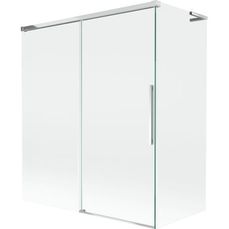 Mexen Rox L parawan nawannowy 2-skrzydłowy rozsuwany 140 + 70 x 150 cm, transparent, chrom - 8C9L-140-070-01-00