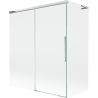 Mexen Rox L parawan nawannowy 2-skrzydłowy rozsuwany 140 + 70 x 150 cm, transparent, chrom - 8C9L-140-070-01-00
