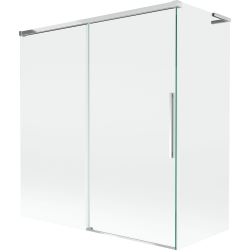 Mexen Rox L 2-panel sliding bath screen 150 + 70 x 150 cm, transparent, chrome - 8C9L-150-070-01-00