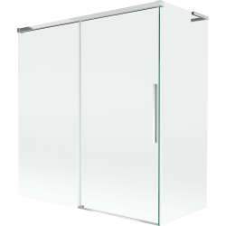 Mexen Rox L painel de duche deslizante de 2 folhas 150 + 70 x 150 cm, transparente, cromado - 8C9L-150-070-01-00
