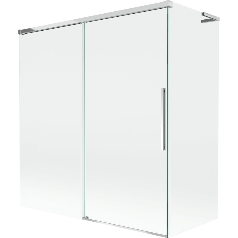 Mexen Rox L klizni paravan za kadu 2-krilni klizni 150 + 70 x 150 cm, transparentno, krom - 8C9L-150-070-01-00