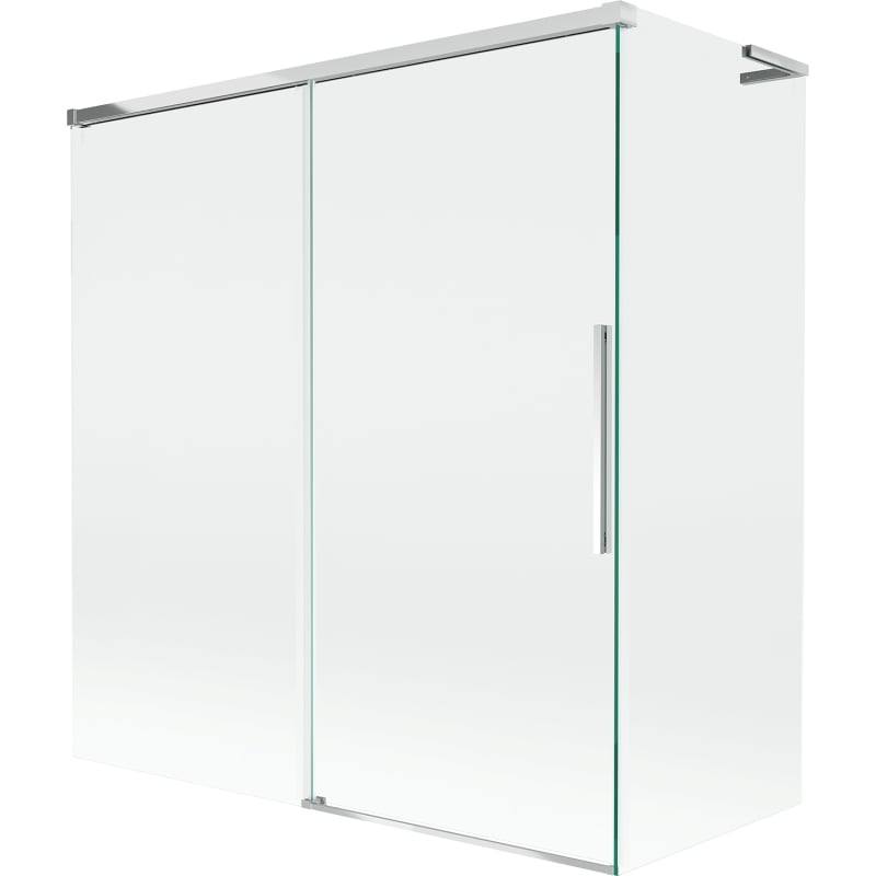Mexen Rox L vannitoa ekraan 2-osaline lükanduks 150 + 70 x 150 cm, läbipaistev, kroom - 8C9L-150-070-01-00