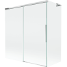 Mexen Rox L badscherm 2-delige schuifdeur 150 + 70 x 150 cm, transparant, chroom - 8C9L-150-070-01-00