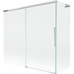 Mexen Rox L klizna stijenka za kadu, 2-krilna klizna 170 + 70 x 150 cm, prozirna, krom - 8C9L-170-070-01-00