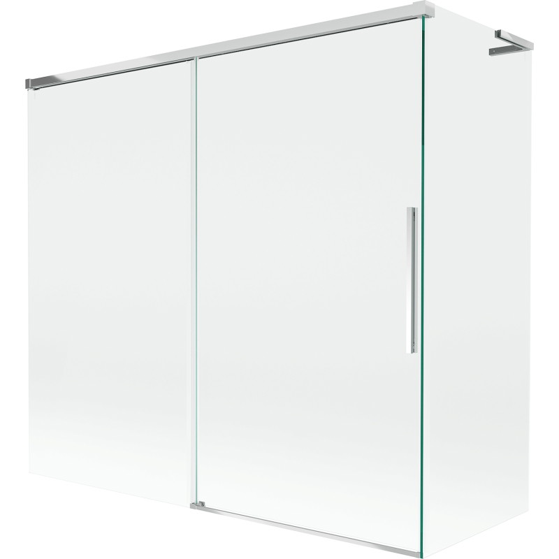 Mexen Rox L klizna stijenka za kadu, 2-krilna klizna 170 + 70 x 150 cm, prozirna, krom - 8C9L-170-070-01-00