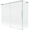 Mexen Rox L Badewannenwand 2-flügelig, schiebbar 170 + 75 x 150 cm, transparent, Chrom - 8C9L-170-075-01-00