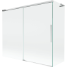 Mexen Rox L parawan nawannowy 2-skrzydłowy rozsuwany 180 + 80 x 150 cm, transparent, chrom - 8C9L-180-080-01-00