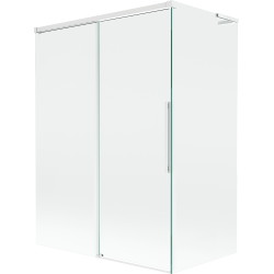 Mexen Rox L divisória de banho de 2 painéis deslizantes 120 + 70 x 150 cm, transparente, branco - 8C9L-120-070-20-00