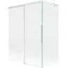 Mexen Rox L parawan nawannowy 2-skrzydłowy rozsuwany 120 + 70 x 150 cm, transparent, biały - 8C9L-120-070-20-00