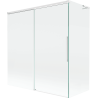 Mexen Rox L Badewannen-Abtrennung 2-flügelig, verschiebbar, 150 + 70 x 150 cm, transparent, weiß - 8C9L-150-070-20-00