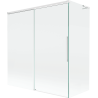 Mexen Rox L parawan nawannowy 2-skrzydłowy rozsuwany 150 + 70 x 150 cm, transparent, biały - 8C9L-150-070-20-00