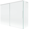 Mexen Rox L 2-panel sliding bath screen 190 + 90 x 150 cm, transparent, white - 8C9L-190-090-20-00