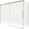 Mexen Rox zweegeflille Panel vu Parawan 190 + 90 x 150 cm, transparent, gebierste Kupfer - 8C9-190-090-65-00