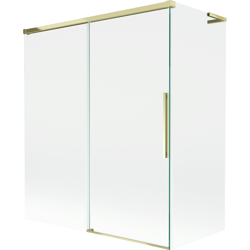 Mexen Rox L shower screen 2-wing sliding 140 + 70 x 150 cm, transparent, gold - 8C9L-140-070-50-00
