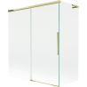 Mexen Rox L vanni paravann, 2-osaline lükanduks 140 + 70 x 150 cm, läbipaistev, kuldne - 8C9L-140-070-50-00