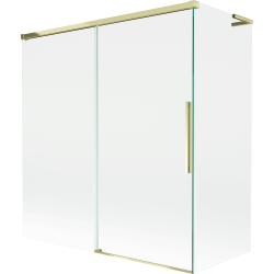 Mexen Rox L vannisein 2-ukseline lükanduks 150 + 70 x 150 cm, läbipaistev, kuldne - 8C9L-150-070-50-00