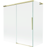 Mexen Rox L vannisein 2-ukseline lükanduks 150 + 70 x 150 cm, läbipaistev, kuldne - 8C9L-150-070-50-00