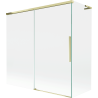 Mexen Rox L Duschabtrennung 2-flügelig verschiebbar 170 + 70 x 150 cm, transparent, gold - 8C9L-170-070-50-00