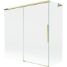 Mexen Rox L parawan nawannowy 2-skrzydłowy rozsuwany 160 + 75 x 150 cm, transparent, złoty - 8C9L-160-075-50-00
