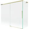 Mexen Rox L parawan nawannowy 2-skrzydłowy rozsuwany 180 + 80 x 150 cm, transparent, złoty - 8C9L-180-080-50-00