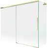 Mexen Rox L badwand 2-delige schuifbare 190 + 90 x 150 cm, transparant, goud - 8C9L-190-090-50-00