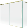 Mexen Rox L Shower Screen 2-Panel Sliding 190 + 90 x 150 cm, Transparent, Gold - 8C9L-190-090-50-00
