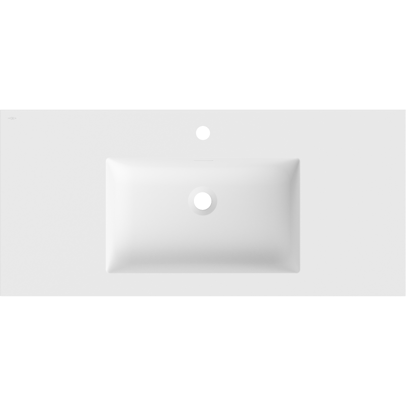 Mexen Otis lavatório embutido no balcão 101 x 46,5 cm, branco mate - 25181001