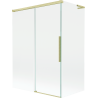 Mexen Rox L paroi de baignoire à 2 volets coulissante 120 + 70 x 150 cm, transparent, doré brossé - 8C9L-120-070-55-00