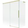 Mexen Rox L parawan nawannowy 2-skrzydłowy rozsuwany 140 + 70 x 150 cm, transparent, złoty szczotkowany - 8C9L-140-070-55-00