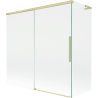 Mexen Rox L vannisein 2-osaline liikuv 160 + 70 x 150 cm, läbipaistev, kuldne harjatud - 8C9L-160-070-55-00